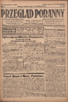Przegląd Poranny: pismo niezależne i bezpartyjne 1922.10.08 R.2 Nr269