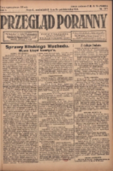 Przegląd Poranny: pismo niezależne i bezpartyjne 1922.10.16 R.2 Nr277