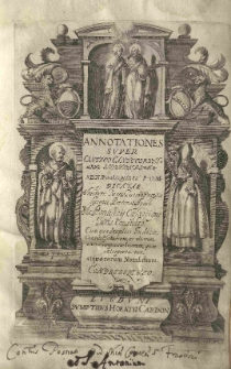 Annotationes super Cantico Canticorum Salomonis [...] Paulo Quinto dicatae. Auctore (Tuccio Tuccio Patritio Lucensi [...] Cum quadruplici indice, cantici, psalmorum, ac aliorum [...] locorum, quos interpretatur [...])
