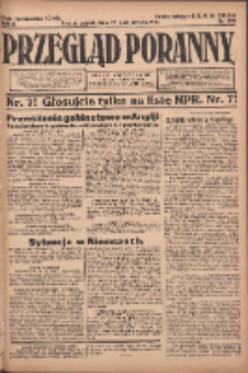 Przegląd Poranny: pismo niezależne i bezpartyjne 1922.10.27 R.2 Nr288