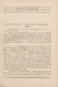 Sodalis Marianus : miesięcznik, organ sodalicyj polskich 1929.11 R.28 Nr11