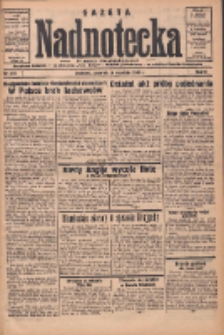 Gazeta Nadnotecka: bezpartyjne pismo codzienne 1935.09.26 R.15 Nr222