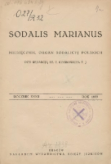 Sodalis Marianus : miesięcznik, organ sodalicyj polskich 1933.01 R.32 Nr1
