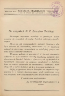 Sodalis Marianus : miesięcznik, organ sodalicyj polskich 1933.09 R.32 Nr9