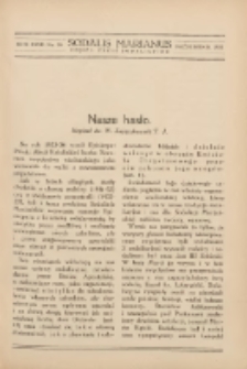 Sodalis Marianus : miesięcznik, organ sodalicyj polskich 1933.10 R.32 Nr10