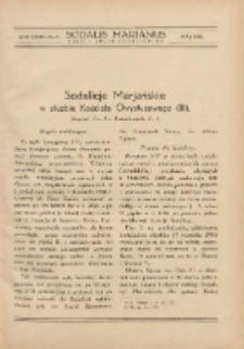 Sodalis Marianus : miesięcznik, organ sodalicyj polskich 1935.05 R.34 Nr5