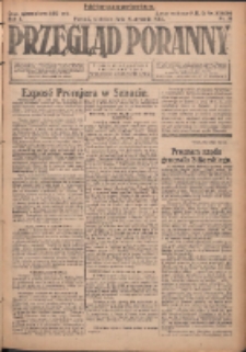 Przegląd Poranny: pismo niezależne i bezpartyjne 1923.01.21 R.3 Nr19