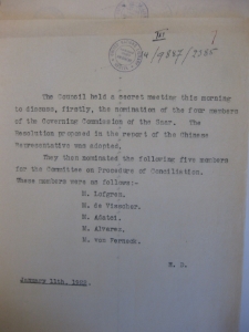 Commentaires Minutes 12.01.1922