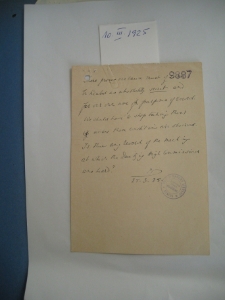 XXXIIIème Session du Conseil. Procés-Verbal provisoire. Séance secréte du 10.03.1925