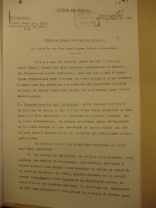 LIème et LIIème sessions du Conseil. Le point de vue des républiques latino-américanes 10.10.1928