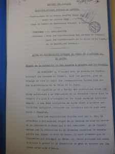 LXVIème Session du Conseil. Compte - rendu de la séance secréte 26.01.1932