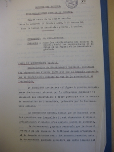 LXVIème Session du Conseil. Compte - rendu de la séance secréte 17.02.1932