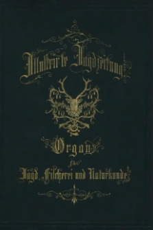 Illustrirte Jagd-Zeitung 1874-1875. Okładka i strona tytułowa