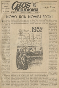 Głos Wielkopolski. 1952.01.01 R.8 nr1 Wyd.AB
