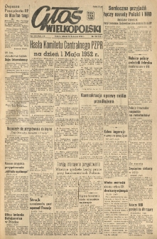 Głos Wielkopolski. 1952.04.26 R.8 nr100 Wyd.AB