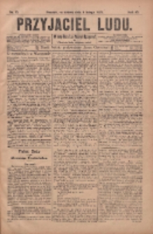 Przyjaciel Ludu : najstarsze i najtańsze pismo codzienne dla ludu polskiego 1905.02.04 R.45 Nr15