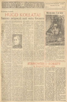 Nowy Świat. Tygodniowy dodatek Głosu Wielkopolskiego. 1952.03.09 R.3 nr10