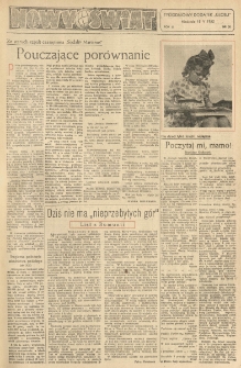 Nowy Świat. Tygodniowy dodatek Głosu Wielkopolskiego. 1952.05.18 R.3 nr20