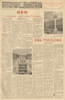 Nowy Świat. Tygodniowy dodatek Głosu Wielkopolskiego. 1952.07.20 R.3 nr29
