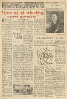 Nowy Świat. Tygodniowy dodatek Głosu Wielkopolskiego. 1952.09.07 R.3 nr36