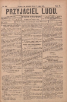 Przyjaciel Ludu : najstarsze i najtańsze pismo codzienne dla ludu polskiego 1905.05.25 R.45 Nr62