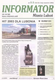 Informator Miasta Luboń 2004.02/03 Nr2-3(54-55)