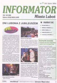Informator Miasta Luboń 2004.07 Nr7(59)