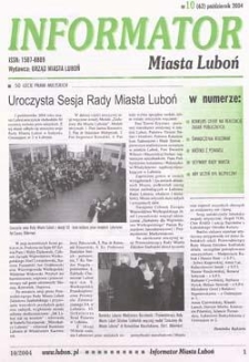 Informator Miasta Luboń 2004.10 Nr10(62)
