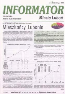 Informator Miasta Luboń 2004.11 Nr11(63)
