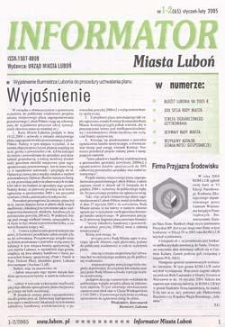 Informator Miasta Luboń 2005.01/02 Nr1-2(65)