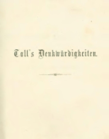 Denkwürdigkeiten aus dem Leben des kaiserl. russ. Generals von der Infanterie Carl Friedrich Grafen von Toll. Bd.4