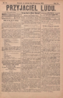 Przyjaciel Ludu : najstarsze i najtańsze pismo codzienne dla ludu polskiego 1905.06.24 R.45 Nr75
