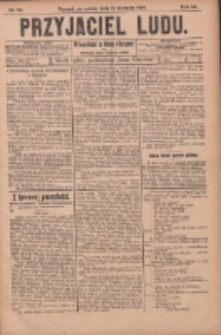 Przyjaciel Ludu : najstarsze i najtańsze pismo codzienne dla ludu polskiego 1905.08.12 R.45 Nr96