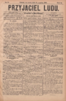Przyjaciel Ludu : najstarsze i najtańsze pismo codzienne dla ludu polskiego 1905.09.16 R.45 Nr111