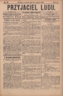 Przyjaciel Ludu : najstarsze i najtańsze pismo codzienne dla ludu polskiego 1905.09.30 R.45 Nr117