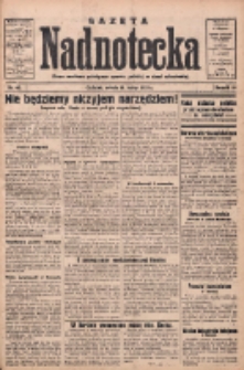 Gazeta Nadnotecka: pismo narodowe poświęcone sprawie polskiej na ziemi nadnoteckiej 1933.02.18 R.13 Nr40