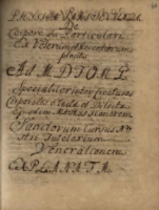 2. &bdquo;&rdquo;Physica pars secunda&rdquo;