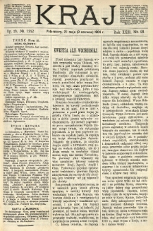 Kraj: pismo polityczno - literackie. 1904.05.21(06.03) R.23 No.21