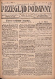 Przegląd Poranny: pismo niezależne i bezpartyjne 1923.03.13 R.3 Nr70