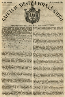 Gazeta Wielkiego Xięstwa Poznańskiego 1848.11.22 Nr273