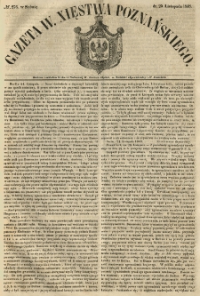 Gazeta Wielkiego Xięstwa Poznańskiego 1848.11.25 Nr276