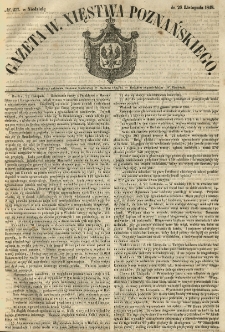 Gazeta Wielkiego Xięstwa Poznańskiego 1848.11.26 Nr277