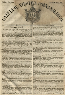 Gazeta Wielkiego Xięstwa Poznańskiego 1847.04.29 Nr98