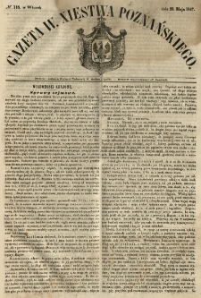 Gazeta Wielkiego Xięstwa Poznańskiego 1847.05.25 Nr118