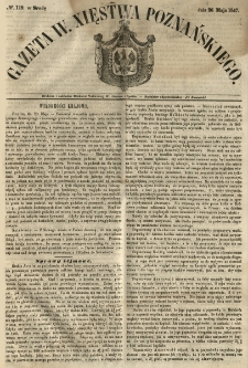 Gazeta Wielkiego Xięstwa Poznańskiego 1847.05.26 Nr119