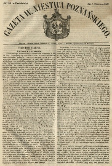 Gazeta Wielkiego Xięstwa Poznańskiego 1847.06.07 Nr129