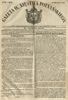 Gazeta Wielkiego Xięstwa Poznańskiego 1847.06.30 Nr149