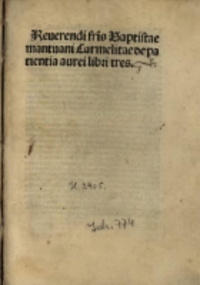 De patientia, cum additionibus Heliae Capreoli et Ioannis Taberii.