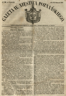 Gazeta Wielkiego Xięstwa Poznańskiego 1847.08.26 Nr198