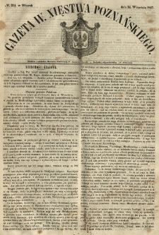 Gazeta Wielkiego Xięstwa Poznańskiego 1847.09.14 Nr214